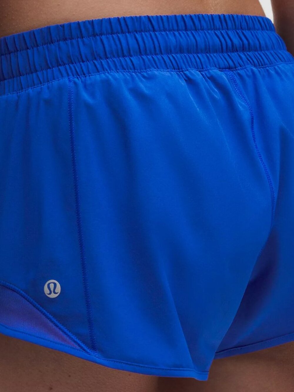 Hotty Hot Low-Rise Lined Short 2.5" sz 8 blue